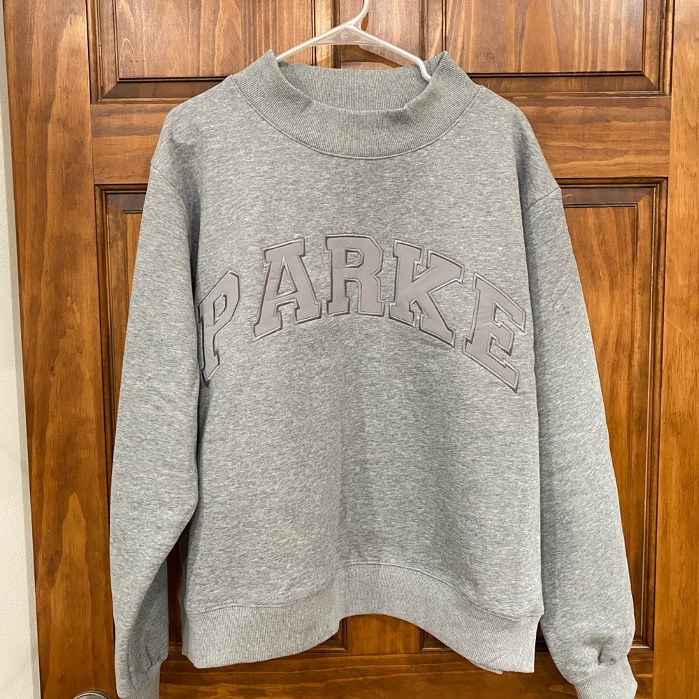 BRAND NEW SOLD OUT Parke Monochrome Varsity Mockneck